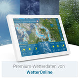 Wetteronline home 3, WetterDisplay mit WetterRadar: neue Generation der WLAN-Wetterstation, Innenraumsensor zur Kontrolle des Raumklimas, Pollenflugvorhersage für Allergiker, UV-Index, UnwetterWarnung