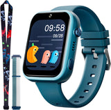 Smartwatch Kinder, 4G Kinder smartwatch, GPS Tracker Kinder, Armbanduhr Kinder Junge,kinderuhr mit Video Phone Call, Schulmodus, SOS-Funktion, Kamera Schrittzähler