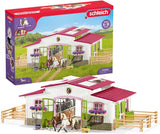 Schleich Reiterhof mit Reiterin und Pferden, für Kinder ab 3+ Jahren, FARM WORLD, Spielset