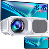 Beamer 4K, Full HD 9800 Lumen Beamer Native 1080P, 5G WiFi Bluetooth Beamer Unterstützung 4K Video, LED Heimkino Video Beamer 350 '' Display