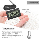 Digital Hygrometer Thermometer Mini LCD Temperatur Luftfeuchtigkeitsmesser für Kühlschrank Innen -50°C~+70°C (3 PCS B)