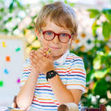 2-Stück Nylon Armbänder kompatibel mit Xplora X6/Anio 6 Armband, Kids Smartwatch Klettverschluss Mädchen Jungen Verstellbare Ersatz Armbänder für X6 Play/X6 Pro/Anio6