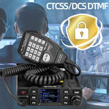 Retevis Mini Mobilgerät Dualband Amateurfunk Ham Radio 200 Kanäle 5W/15W/25W DTMF 5Tone Walkie Talkie Car Transceiver(Schwarz)