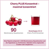 Cherry PLUS Konzentrat aus 1.450 Montmorency-Sauerkirschen - hochkonzentriert (aus Direktsaft) – naturrein – 6 x 500 ml