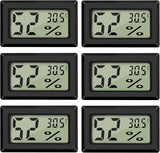 Digital Hygrometer Thermometer Mini LCD Temperatur Luftfeuchtigkeitsmesser für Kühlschrank Innen -50°C~+70°C (3 PCS B)