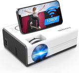 Projektor Unterstützung 1080P Beamer 7500 Lumen WiFi Beamer, LCD Video-Beamer Full HD