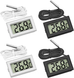 Digital Hygrometer Thermometer Mini LCD Temperatur Luftfeuchtigkeitsmesser für Kühlschrank Innen -50°C~+70°C (3 PCS B)