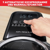 Tefal ActiFry Genius XL 2in1 Heißluftfritteuse mit Rührarm | 1500 W | 1,7 kg für 8 Personen | 9 automatische Menüs | 2 Speisen gleichzeitig | energiesparend | gesunde Friteuse ohne Öl | Schwarz