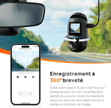 Dash Cam Omni, 360° drehbar, hervorragende Nachtsicht, integrierter 128GB eMMC Speicher, Zeitrafferaufnahme, 24H Parkmodus, ÖZENSAAT