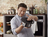 Tefal Ingenio by Jamie Oliver 9-Teiliges Set|L95691|Edelstahl|Titanium Excellence Antihaftversiegelung | Thermo-Spot | abnehmbarer Griff | vielseitig | platzsparend | backofenfest | induktionsgeeignet