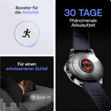 Withings ScanWatch Nova, Hybrid Smartwatch Herzgesundheit für M&F - EKG, SPO2, Temperaturüberwachung, Schlaftracking, Atemwegsgesundheit, Zyklustracking, 30 Tage Akkulaufzeit, iOS & Android
