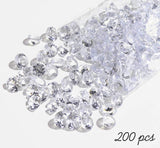 200 Stück Deko Diamanten 20mm Transparentes Acryl für Hochzeit Gunst Tabelle Mittelstück