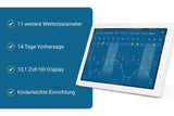 Wetteronline home 3, WetterDisplay mit WetterRadar: neue Generation der WLAN-Wetterstation, Innenraumsensor zur Kontrolle des Raumklimas, Pollenflugvorhersage für Allergiker, UV-Index, UnwetterWarnung