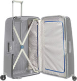 Samsonite S'Cure - Spinner L Koffer, 75 cm, 102 L, 4 Rollen , Silber (Silver)