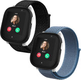 2-Stück Armbänder kompatibel mit Xplora X6/Anio 6 Armband, Kids Smartwatch Klettverschluss Mädchen Jungen Verstellbare Ersatz Armbänder für X6 Play/X6 Pro/Anio6