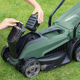 Bosch Akku-Rasenmäher CityMower 18 (18 Volt, 1 Akku 4,0 Ah, Schnittbreite: 32 cm, Rasenflächen bis 300 m², im Karton)