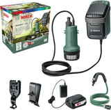 Bosch Home and Garden Akku-Tauchpumpe GardenPump 18 (1x Akku, 18-Volt-System, im Karton), 25m, Grün