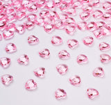 500 Stück hell Blau Herzen Diamantkristalle 12mm glitzernde Streudeko Deko Funkelnd Steine Kristalle Konfetti Diamanten zum DIY Verzieren Dekoration Hochzeit Verlobung,Valentinstag