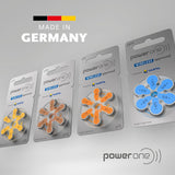 Power one – Hörgerätebatterien, Größe 312, Wireless Approved, hohe Lebensdauer, PR41 ZL3, Zink-Luft-Technologie, quecksilberfrei, 1.45 Volt, 60 Batterien (6 Stück, 10er-Pack)