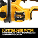 Dewalt 18V XR Akku-Kettensäge (30cm Schwertlänge, automatische Kettenschmierung, werkzeuglose Kettenspannung, ideal für kleinere Bau