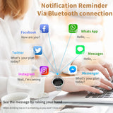 Smartwatch Damen mit Telefonfunktion Diamond,1.32" Smart Watch Damenuhr mit Anruffunktion,110 Sportmodi Uhr für Damen für Android iOS,3 Bänder