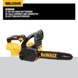 Dewalt 18V XR Akku-Kettensäge (30cm Schwertlänge, automatische Kettenschmierung, werkzeuglose Kettenspannung, ideal für kleinere Bau