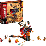 LEGO NINJAGO Feuerschlange, Spielzeug für Kinder mit 4 Minifiguren, Meister des Spinjitzu Spielset