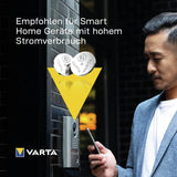 VARTA Batterien Knopfzellen CR2430, 10 Stück, Power on Demand, Lithium, 3V, kindersichere Verpackung, für Smart Home Geräte, Autoschlüssel und weitere Anwendungen [Exklusiv bei Amazon]