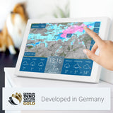 Wetteronline home 3, WetterDisplay mit WetterRadar: neue Generation der WLAN-Wetterstation, Innenraumsensor zur Kontrolle des Raumklimas, Pollenflugvorhersage für Allergiker, UV-Index, UnwetterWarnung