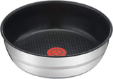 Tefal Ingenio by Jamie Oliver 9-Teiliges Set|L95691|Edelstahl|Titanium Excellence Antihaftversiegelung | Thermo-Spot | abnehmbarer Griff | vielseitig | platzsparend | backofenfest | induktionsgeeignet