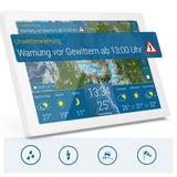 Wetteronline home 3, WetterDisplay mit WetterRadar: neue Generation der WLAN-Wetterstation, Innenraumsensor zur Kontrolle des Raumklimas, Pollenflugvorhersage für Allergiker, UV-Index, UnwetterWarnung