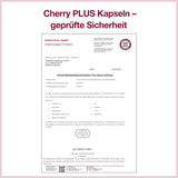 Montmorency-Sauerkirsche Kapseln – hochdosiert (50:1) – Cherry PLUS – pharmazeutische Qualität – laborgeprüft & in Deutschland produziert – 6 Monate – 360 Stück