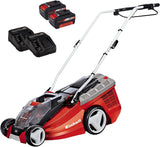 Einhell Akku-Rasenmäher GE-CM 36 Li Kit Power X-Change (36 V, 36 cm Schnittbreite, bis 350 m², Brushless, 40L Fangkorb, 25-75 mm Schnitthöhe, inkl. 2x 3,0 Ah-Akku und 2x Ladegerät)