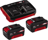 Einhell Starter Kit 2x 3,0 Ah Akkus und Twincharger Power X-Change (Li-Ion, 18 V, 60 min Ladezeit, passend für alle Power X-Change Geräte)