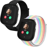2-Stück Armbänder kompatibel mit Xplora X6 / Anio 6 Armband, Kids Smartwatch Klettverschluss Mädchen Jungen Verstellbare Ersatz Armbänder für X6 Play/X6 Pro/Anio6