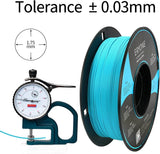 3D Drucker Matte Filament PLA 1 kg 1 Spool, 1.75mm +/-0.03mm, Matte Aqua Blue