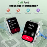 Smartwatch Damen Herren, 1.8" Smartwatch mit Bluetooth Anruf Textfunktion, Alexa, Fitness Tracker mit Pulsuhr/Schlafmonitor, 120+ Sportmodi IP68 Wasserdicht Sportuhr,Schrittzähler Uhr für Android iOS