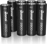 Akku AA 2800mAh 8 Stück Wiederaufladbare Batterien hohe Kapazität 1,2V Mignon AA Accu NI-MH Aufladbare Akkubatterien HR6 Rechargeable Battery geringe Selbstentladung