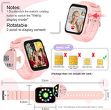 Smartwatch Kinder, 4G Kinder smartwatch, GPS Tracker Kinder, Armbanduhr Kinder Junge,kinderuhr mit Video Phone Call, Schulmodus, SOS-Funktion, Kamera und Schrittzähler