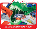 Hot Wheels - City Robo-T-Rex, MEGA city Parkgarage mit T-Rex Angriff, mehrstöckig, Mehrspieler-Modus, Platz für +100 Fahrzeuge im Maßstab 1:64, Spielzeug Geschenkidee für Kinder ab 3 Jahren