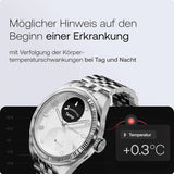 Withings ScanWatch Nova Brilliant - Hybrid Smartwatch Herzgesundheit für M&F - EKG, SPO2, Temperaturüberwachung, Schlaftracking, Atemwegsgesundheit, Zyklustracking, 30 Tage Akkulaufzeit, iOS & Android