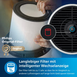 Philips Series Luftreiniger – entfernt Pollen, Staub, Viren und Aerosole* in Räumen mit bis zu 49 m², 3 Geschwindigkeitsstufen, Sleep-Modus (AC0820/10), HEPA(HEPA)