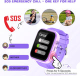 Smartwatch Kinder, 4G Kinder smartwatch, GPS Tracker Kinder, Armbanduhr Kinder Junge,kinderuhr mit Video Phone Call, Schulmodus, SOS-Funktion,  Kamera und Schrittzähler