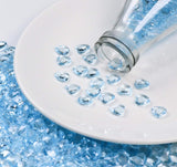 500 Stück hell Blau Herzen Diamantkristalle 12mm glitzernde Streudeko Deko Funkelnd Steine Kristalle Konfetti Diamanten zum DIY Verzieren Dekoration Hochzeit Verlobung,Valentinstag