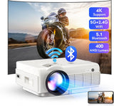 Beamer, Native 1080P 15000 Lumen Full HD 5G WiFi Bluetooth Beamer, Mini LED Beamer 4K Unterstützt, Heimkino Projektor Kompatibel mit TV-Stick