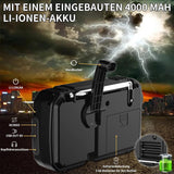 Solar Radio, AM/FM Tragbar Kurbelradio Dynamo Notfallradio mit 4000mAh Wiederaufladbare Batterie, Led Taschenlampe, SOS-Alarm für Camping, Ourdoor, Notfall