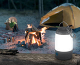 LED Licht dimmbar 3 Lichtmodis inklusive 3x AAA Batterien mit Bügel & Haken klein & kompakt Batteriebetreiben Notfalllicht Campingzubehör Wandern Angeln