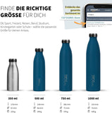 720°DGREE Edelstahl Trinkflasche “milkyBottle” - 750ml - BPA-Frei, Auslaufsicher, Kohlensäure geeignet - Thermosflasche für Sprudel, Sport, Uni, Schule, Fitness, Outdoor, Camping