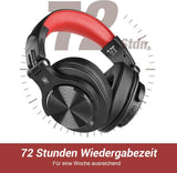 Bluetooth Kopfhörer Over Ear, 72 Stdn HiFi Stereo Kopfhörer Kabellos, Wireless Headphones mit 6.35mm & 3.5mm ÖZENSAAT