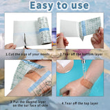 10cm×10m Wasserdicht Transparent Bandage, Duschpflaster Wasserfest, Stretch Wundkompressen Tattoo Verband zur Nacken, Rücken, Schulter, Arme, Handgelenke, Oberschenkel, Knie